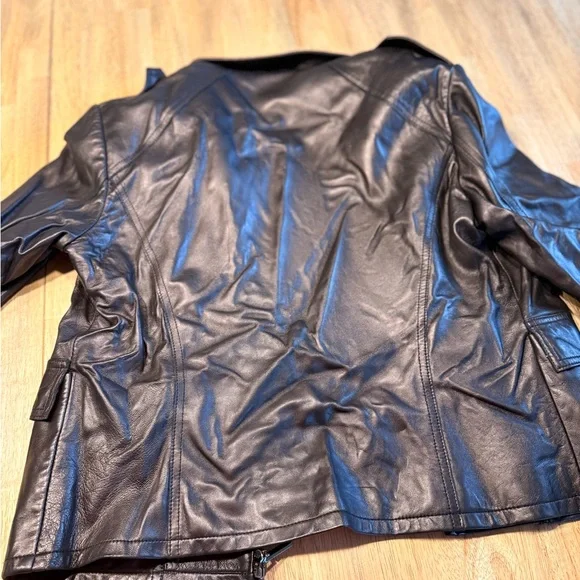Ann Taylor Black Leather Jacket - Picture 7 of 7
